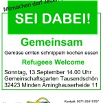 Schnippelparty Refugees Welcome