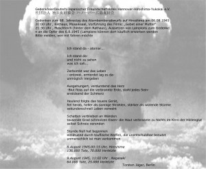 06.08.1945  Bombenabwurf auf Hiroshima