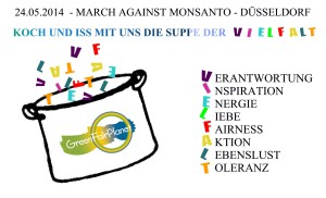 Schnippelparty in Düsseldorf „March Against Monsanto“